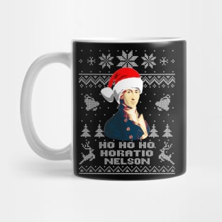 Horatio Nelson Ho Ho Ho Funny Christmas Mug